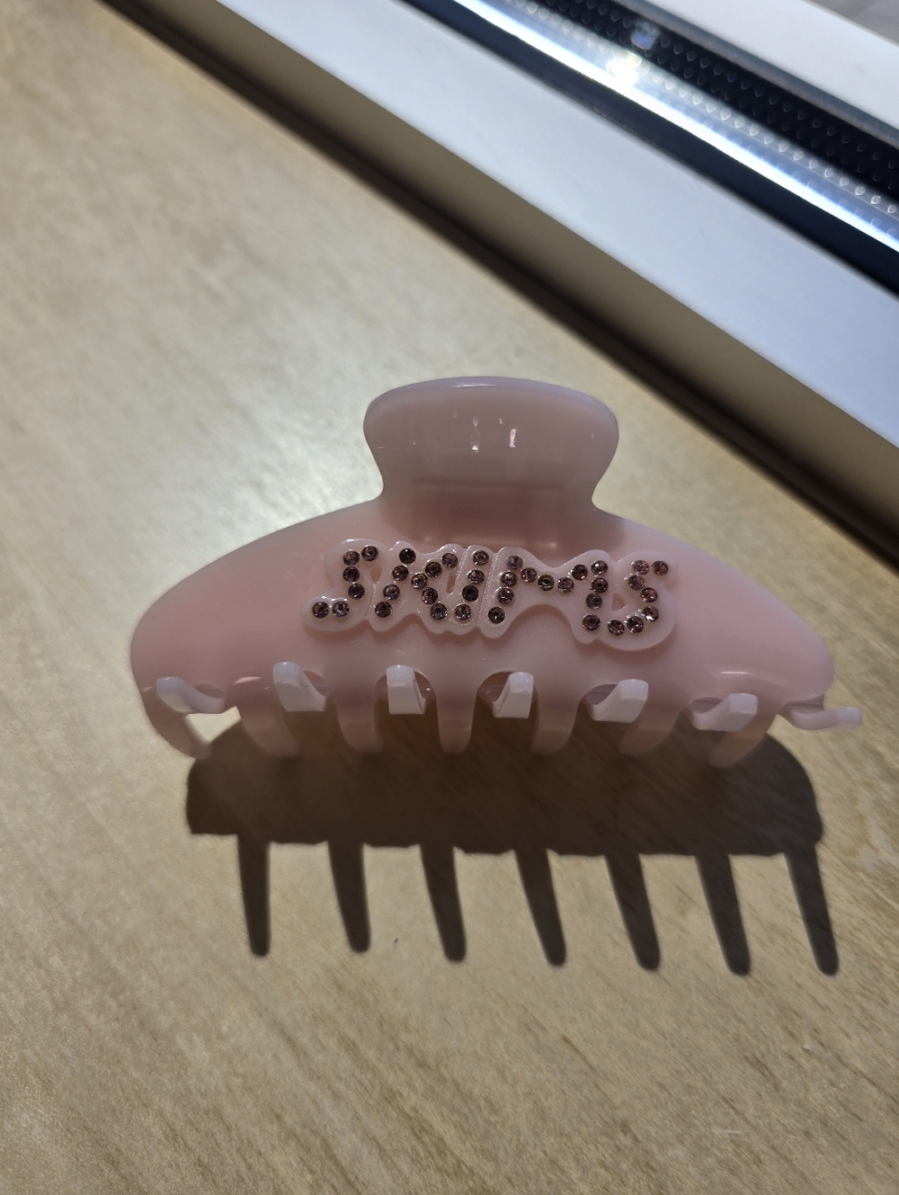 Pink Studded Rhinestine SKIMS Hair Clip